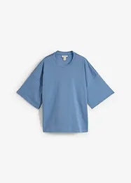 Oversized topp i formstabil økologisk bomull, bonprix
