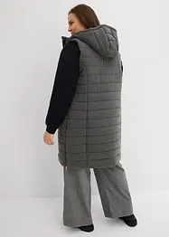 Lang, vattert vest, bonprix