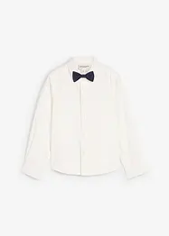 Langermet skjorte og tversoversløyfe (2-delt sett), bonprix