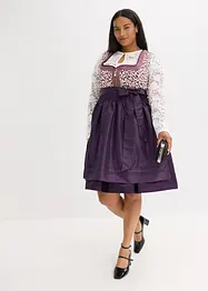 Tyrolerkjole med brodert forkle (2-delt sett), bonprix