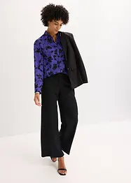 Chiffonbluse med print, bonprix