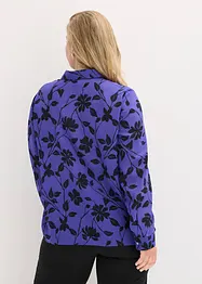 Chiffonbluse med print, bonprix