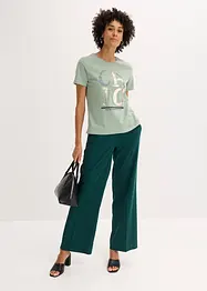T-skjorte med glitterprint, bonprix