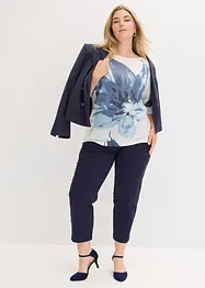 Genser med blomsterprint, bonprix