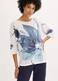 Genser med blomsterprint, bonprix