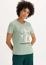 T-skjorte med glitterprint, bonprix