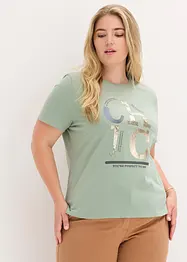T-skjorte med glitterprint, bonprix