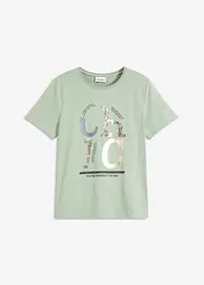T-skjorte med glitterprint, bonprix