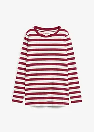 Topp i økologisk bomull med stripemønster, bonprix