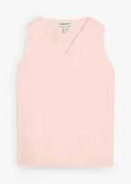 Ermeløs bluse i myk viskose, bonprix