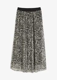 Jerseyskjørt med mesh, bonprix