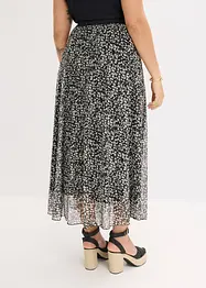 Jerseyskjørt med mesh, bonprix