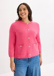 Cardigan i bomullsmiks, bonprix