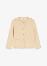 Cardigan i bomullsmiks, bonprix