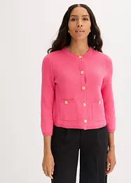Kort cardigan med pynteknapper, bonprix