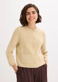 Cardigan i bomullsmiks, bonprix