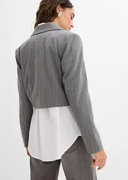 Kort blazer med krage med slag, bonprix