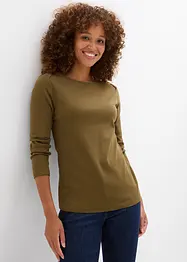 Oversized topp i 100% økologisk bomull, bonprix