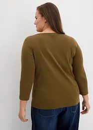 Oversized topp i 100% økologisk bomull, bonprix