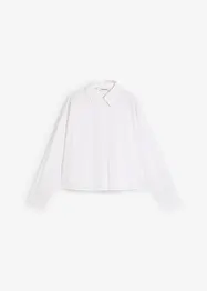 Oversized skjorte med silke, bonprix