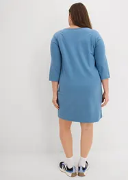 Trikotkjole med stretch i 100% økologisk bomull, bonprix