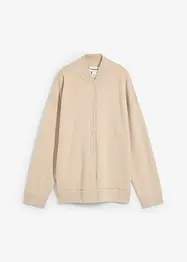 Oversized cardigan med merinoull, bonprix