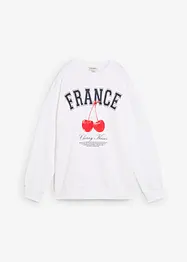 Oversized sweatshirt i 100% økologisk bomull, bonprix