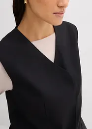 Lang vest med twillstruktur, bonprix