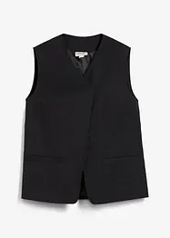 Lang vest med twillstruktur, bonprix