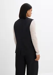 Lang vest med twillstruktur, bonprix