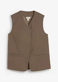 Lang vest med twillstruktur, bonprix