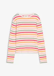 Langermet topp i 100% bomull, bonprix