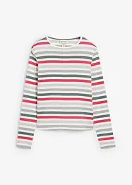 Langermet topp i 100% bomull, bonprix