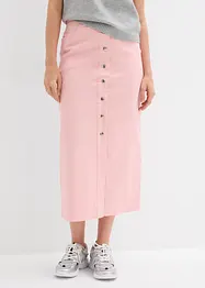 Midiskjørt i twill, bonprix