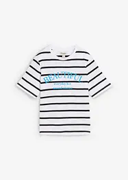 Stripete T-skjorte i 100% bomull, bonprix