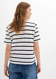 Stripete T-skjorte i 100% bomull, bonprix