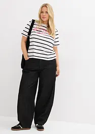 Stripete T-skjorte i 100% bomull, bonprix
