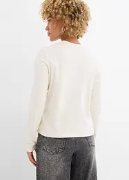 Langermet topp i 100% bomull, bonprix