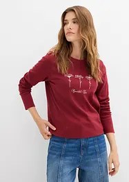 Langermet topp i 100% bomull, bonprix