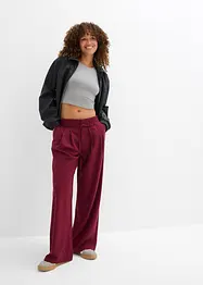 Figurnær cropped topp, dobbelpakning., bonprix
