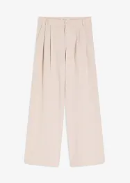 Bukse med legg i viskosemiks, bonprix
