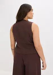Vest med asymmetrisk knappestolpe, bonprix