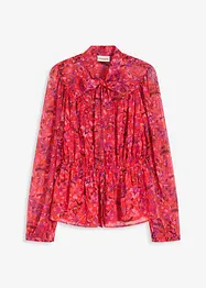 Knytebluse i chiffon, bonprix