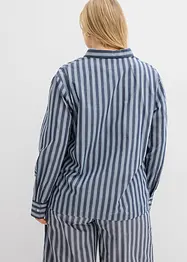Oversized skjorte med knyting i falden, bonprix