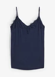 Singlet med ull og blonder, bonprix