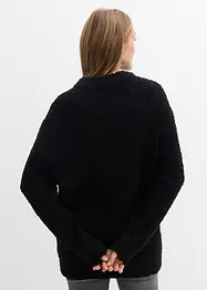 Oversized genser i fluffy garn, bonprix