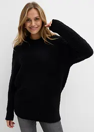 Oversized genser i fluffy garn, bonprix