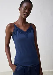 Singlet med ull og blonder, bonprix