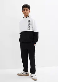 Sweatshirt med hette av økologisk bomull, bonprix