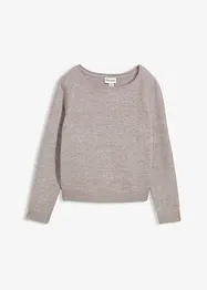 Strikket genser med båthals, bonprix